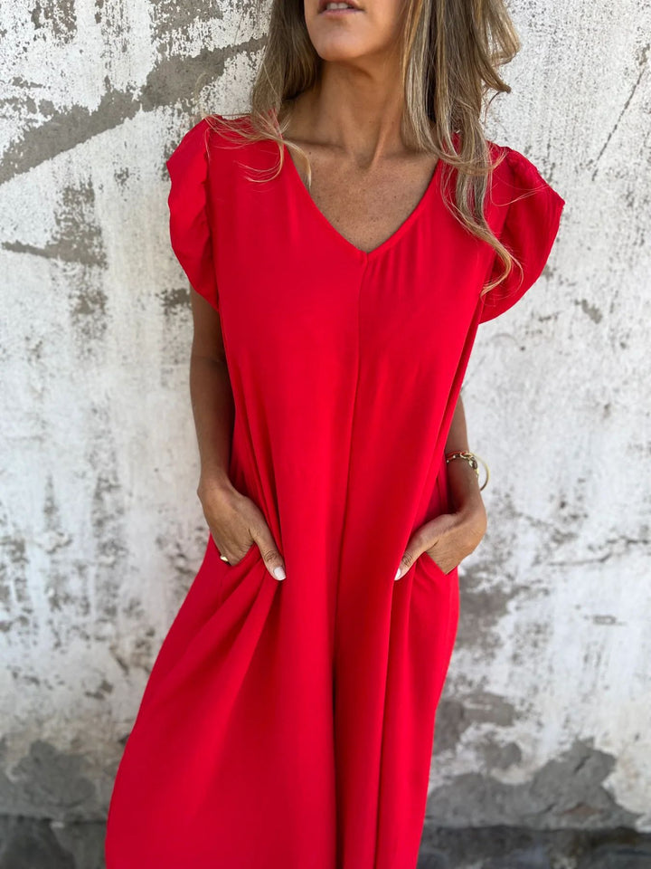 CASSANDRA™ - Trendy V-Ausschnitt Jumpsuit