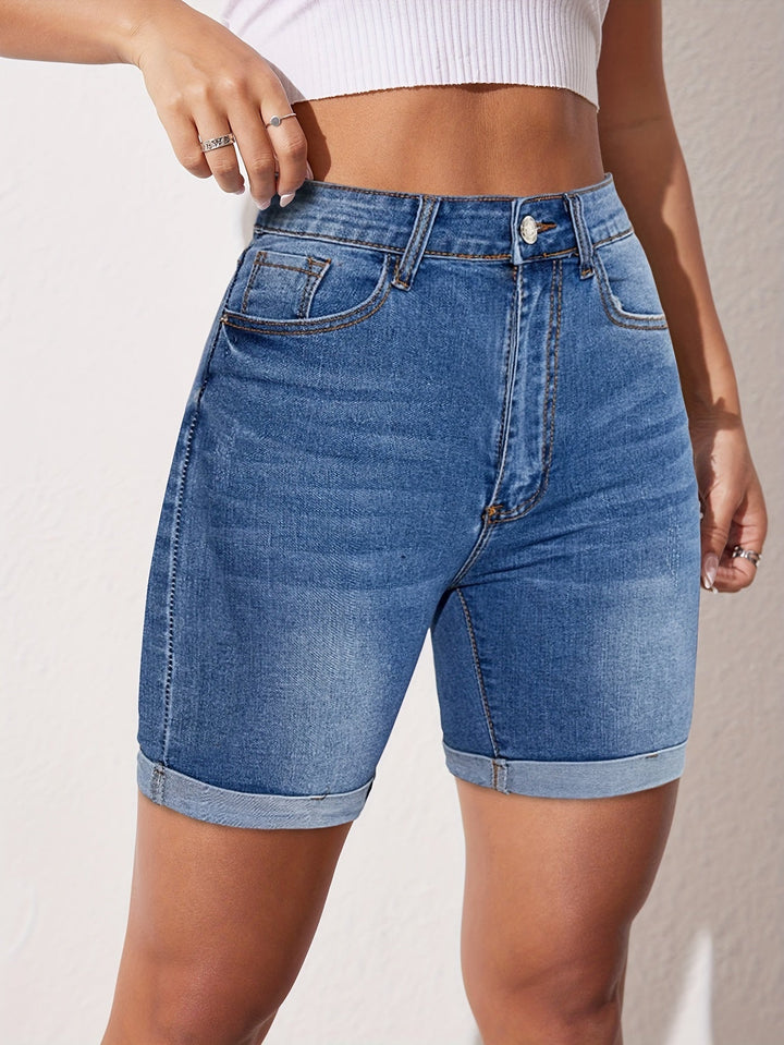 RAPHAELLE™ - Stretch-Fit Bermuda Jeansshorts