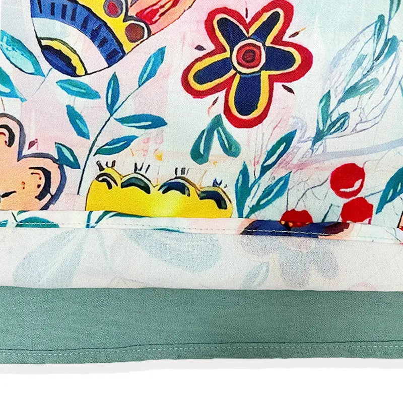 AMARRI™ - Elegante Gemischte Blumen Vintage Bluse