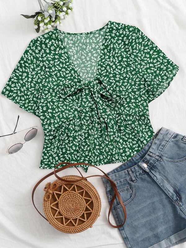 ALTHEA™ – Lässiges Sommer V-Ausschnitt Fließendes Top