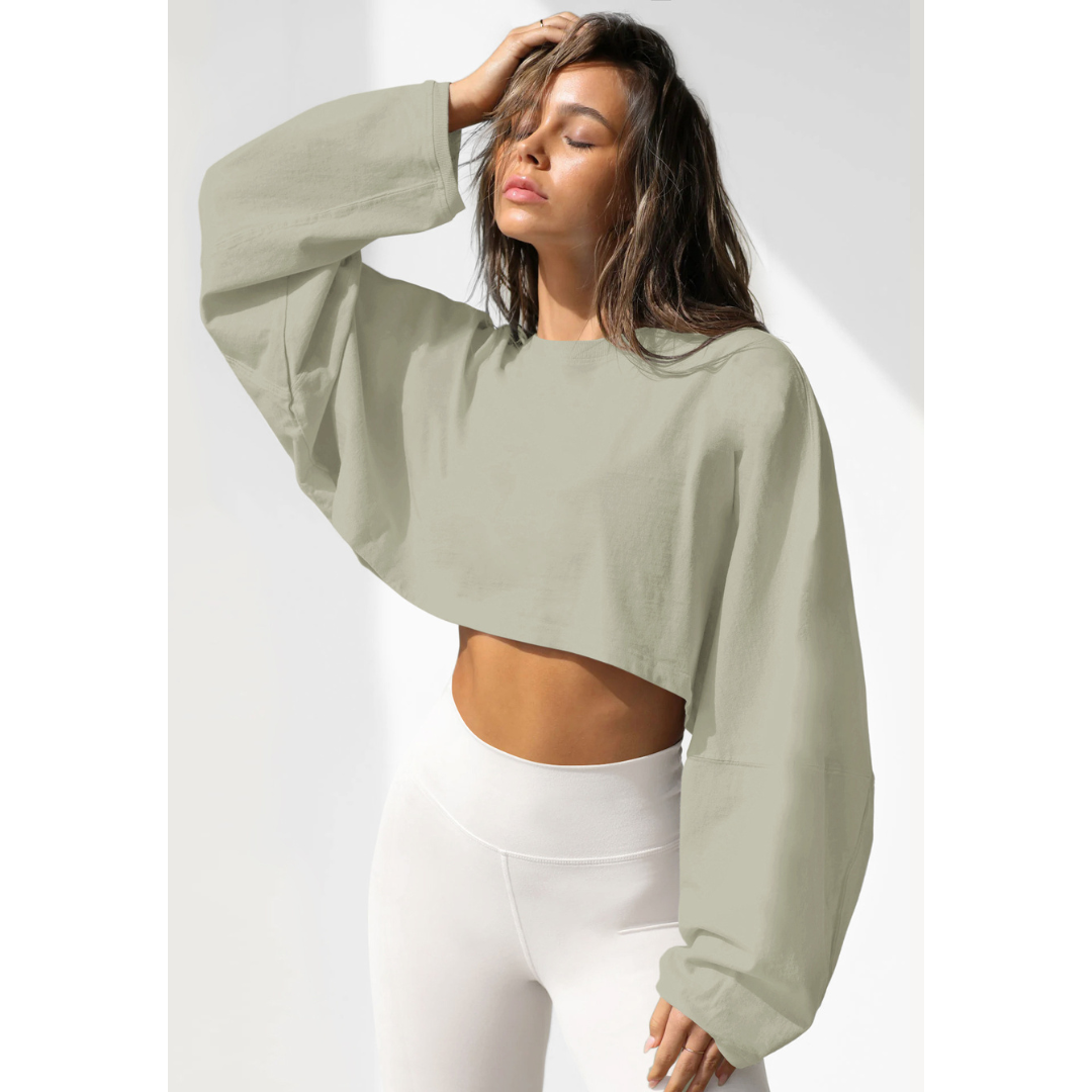 SKYE™ - Lässiger Cropped Pullover Sweatshirt