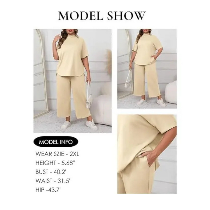 AELLA™ - Entspanntes Batwing-Ärmels Komfort-Set