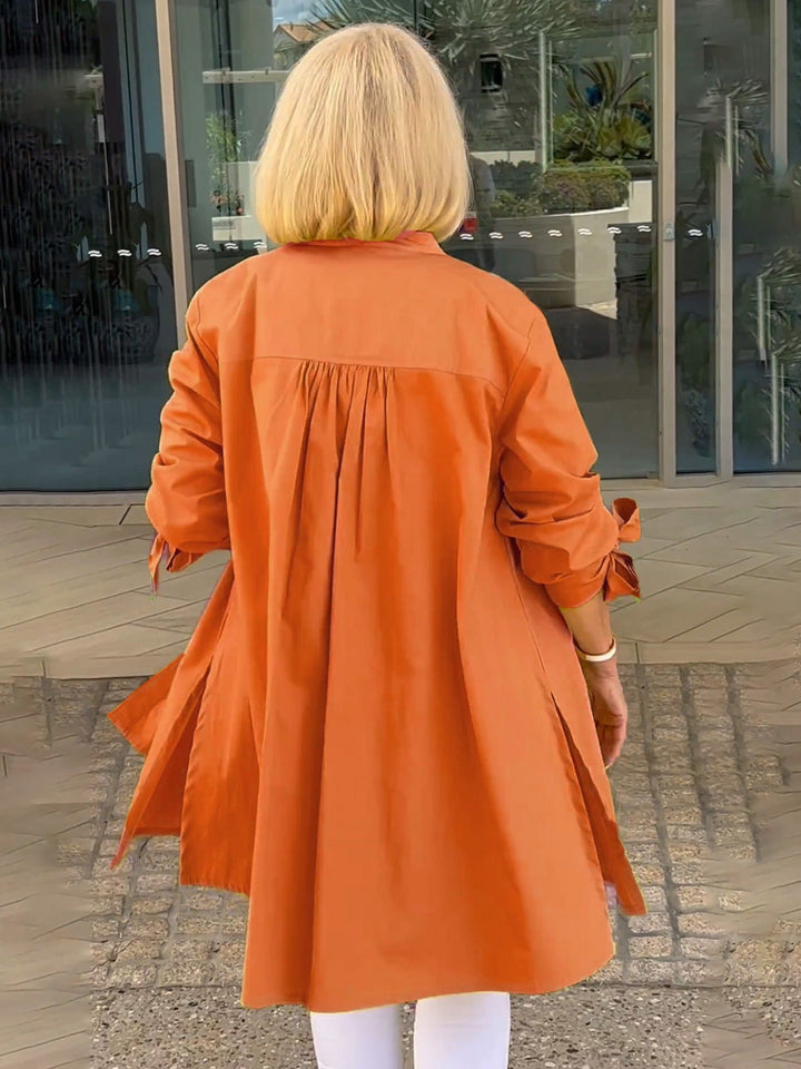 CÉLINA™ - Elegante Lange Hemdjacke