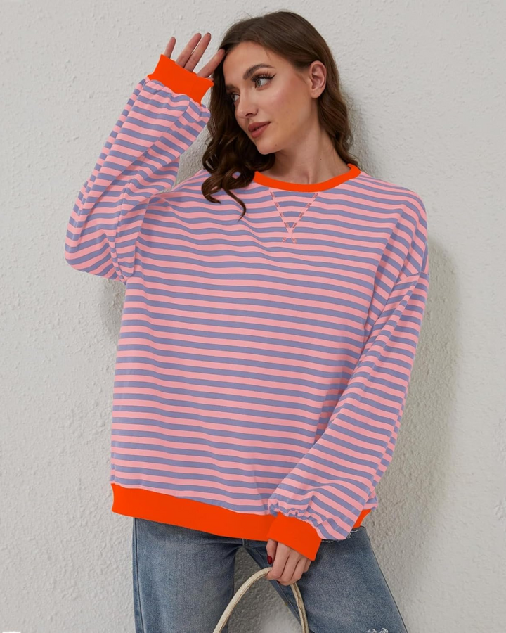 ROXANNE™ - Gestreiftes Oversized Sweatshirt