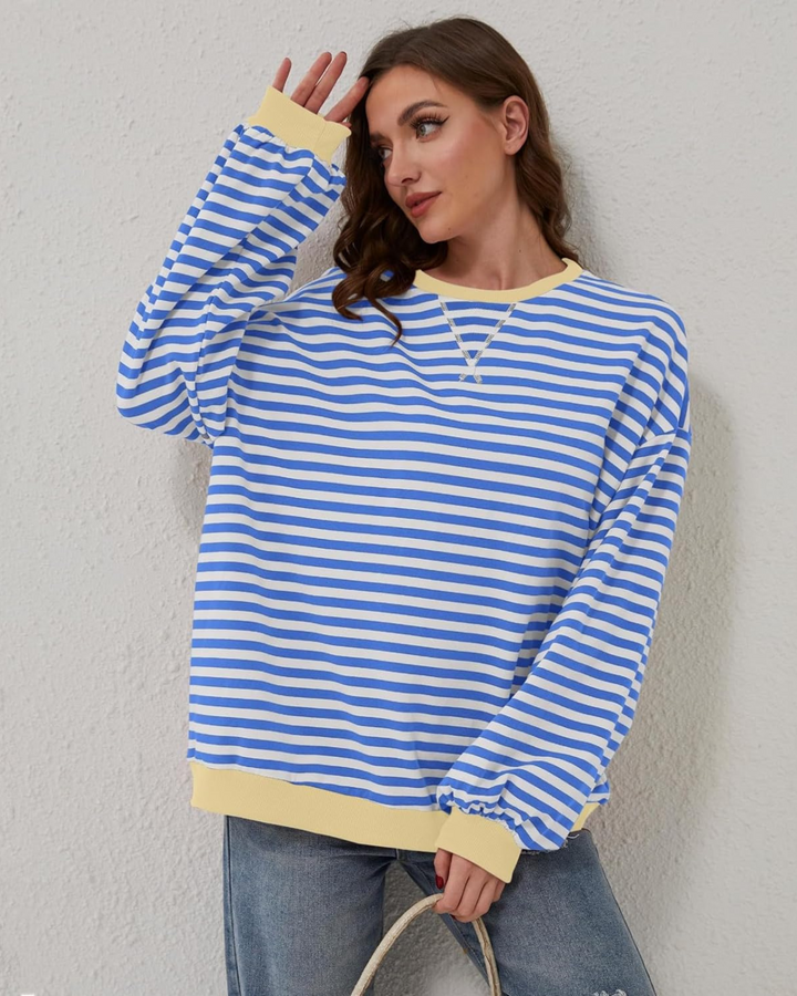 ROXANNE™ - Gestreiftes Oversized Sweatshirt