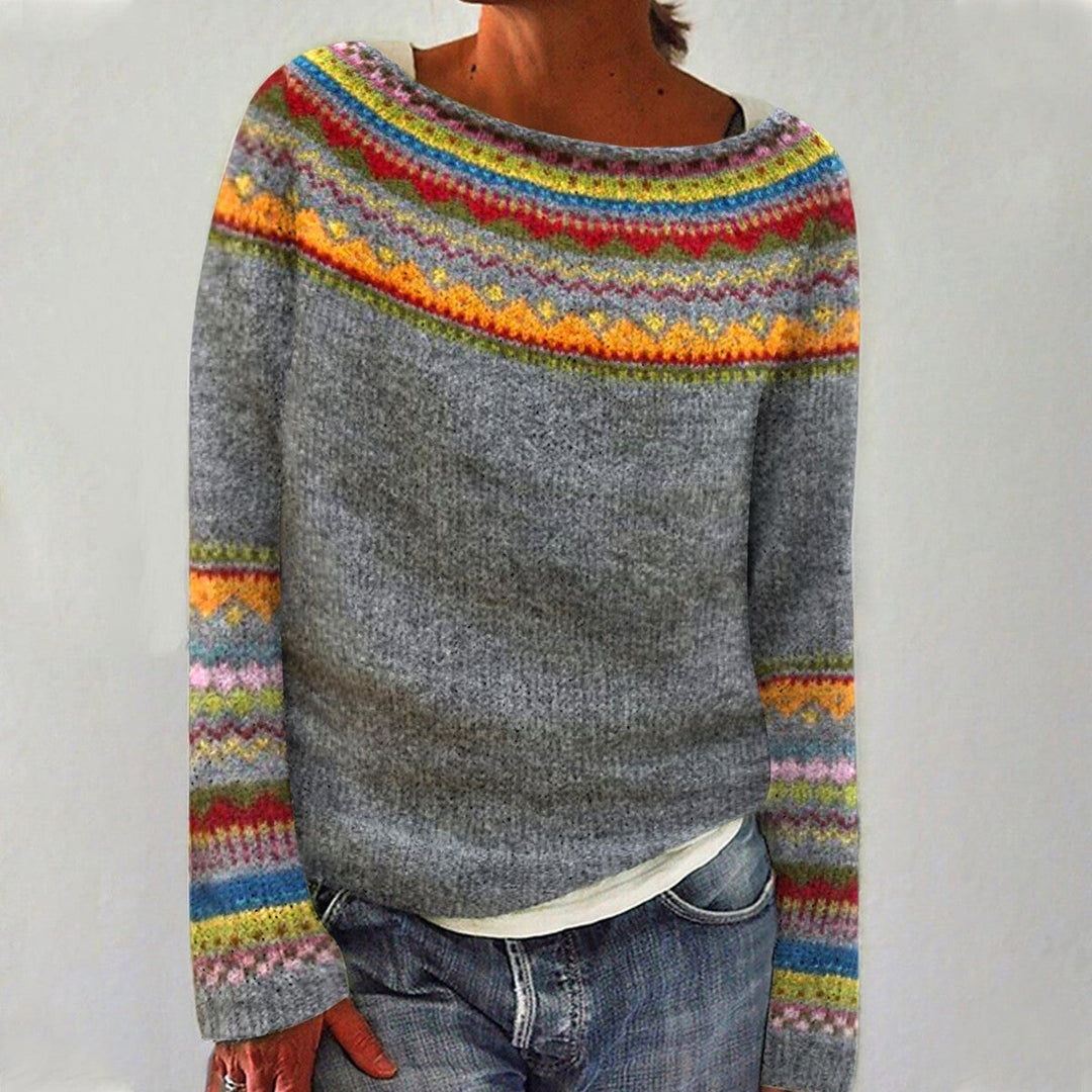 SINEAD™ - Gemütlicher Yoke Strickpullover