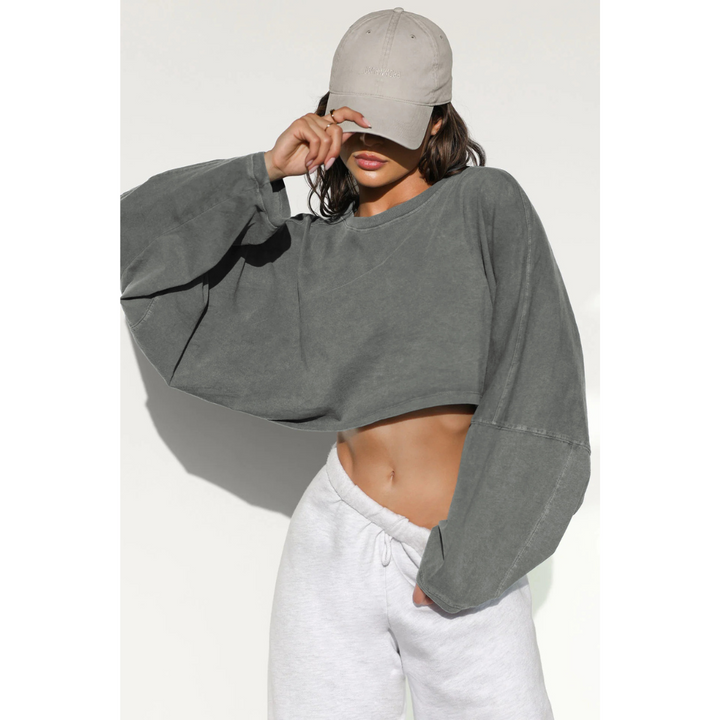 SKYE™ - Lässiger Cropped Pullover Sweatshirt