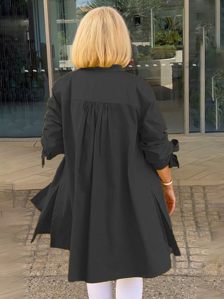 CÉLINA™ - Elegante Lange Hemdjacke