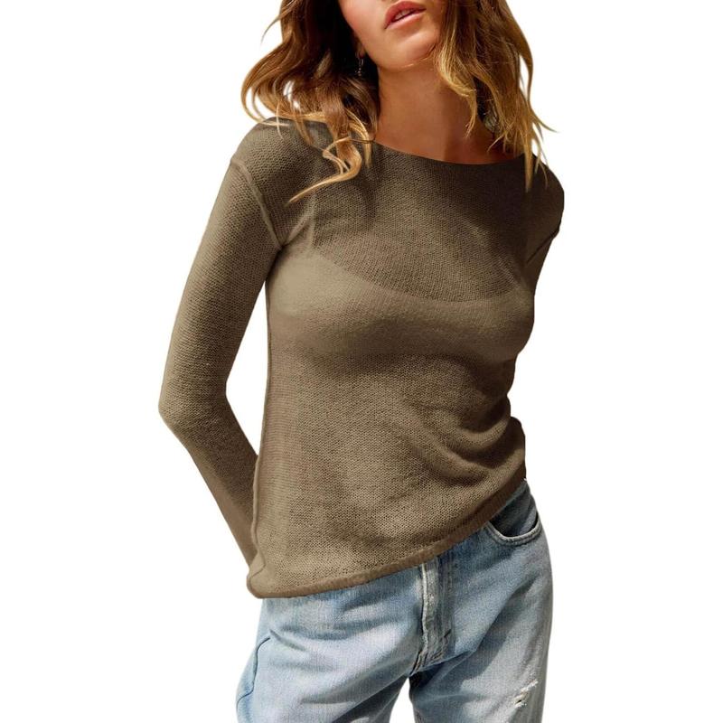 MHARLA™ - Leichtes Sommer-Transparente Langarm-Top