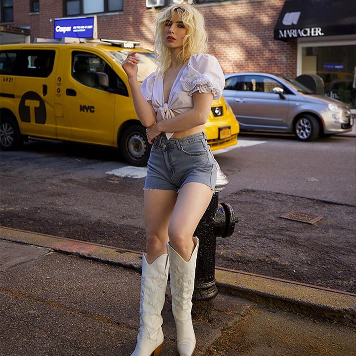 BITUIN™ – Lässige Hochtaillierte Crossover Sommer Shorts