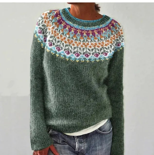 SINEAD™ - Gemütlicher Yoke Strickpullover