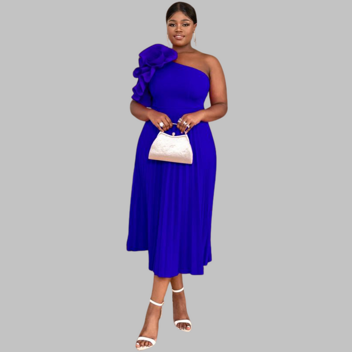 MINERVA™ - Elegantes Abendkleid mit einem Schultervolant in Übergröße