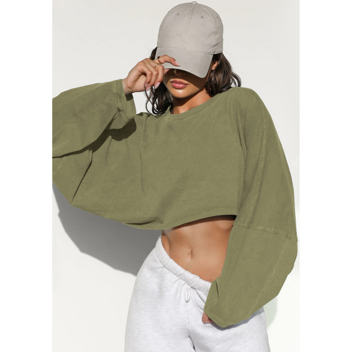 SKYE™ - Lässiger Cropped Pullover Sweatshirt