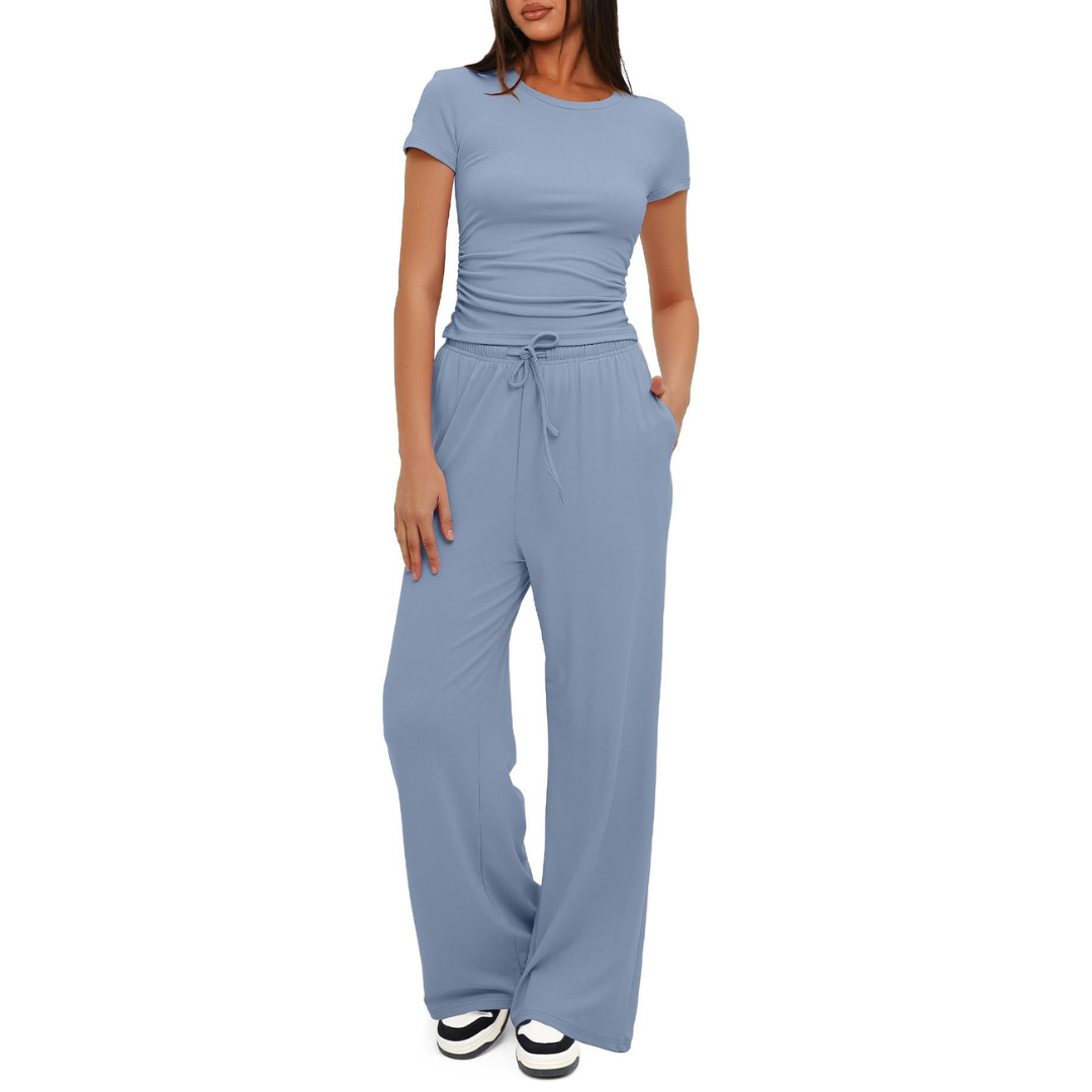 GLORIA™ – Gemütliches Bell-Bottom Loungewear-Set