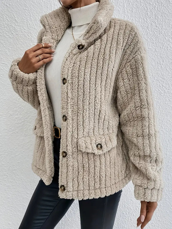 NOVA™ | Wendbarer Samt-Button-Cardigan