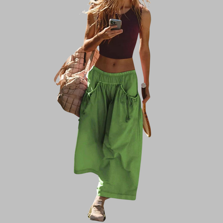 APPLE™ – Lässige Cargo-Parachute-Hosen mit weitem Bein