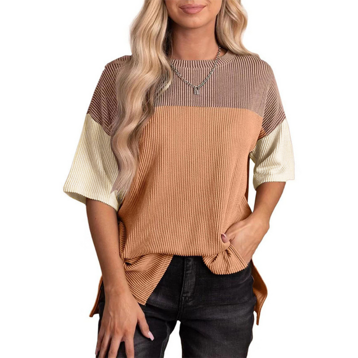 BRYNLUE™ – Lässiges, lockeres gestreiftes Sommertop