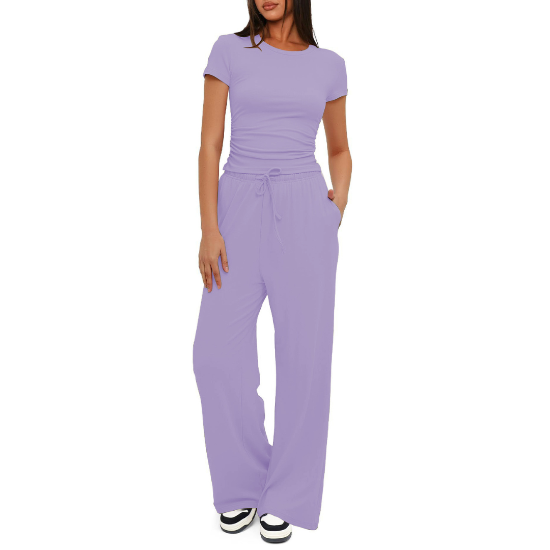 GLORIA™ – Gemütliches Bell-Bottom Loungewear-Set