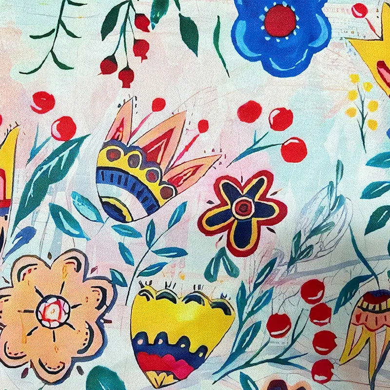 AMARRI™ - Elegante Gemischte Blumen Vintage Bluse