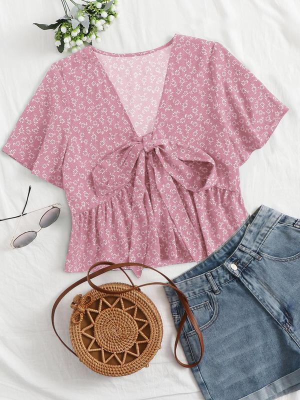 ALTHEA™ – Lässiges Sommer V-Ausschnitt Fließendes Top