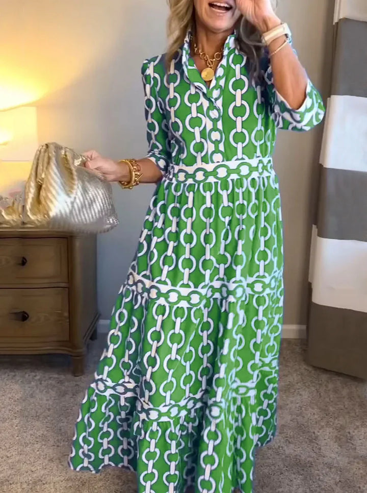 ALYANA™ - Ketten-Link Midi Kleid