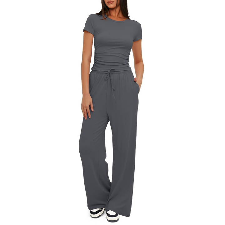 GLORIA™ – Gemütliches Bell-Bottom Loungewear-Set