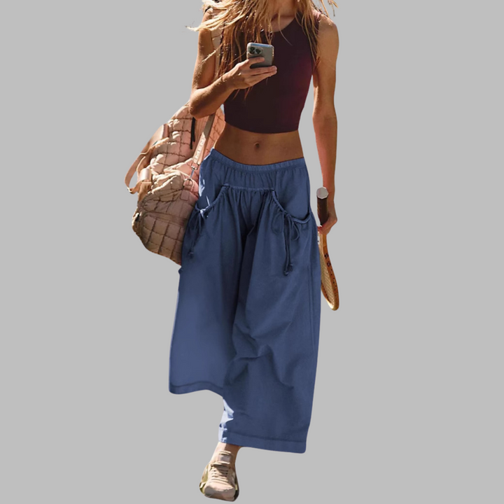 APPLE™ – Lässige Cargo-Parachute-Hosen mit weitem Bein