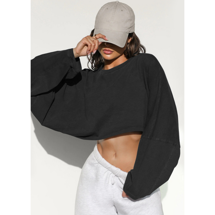 SKYE™ - Lässiger Cropped Pullover Sweatshirt