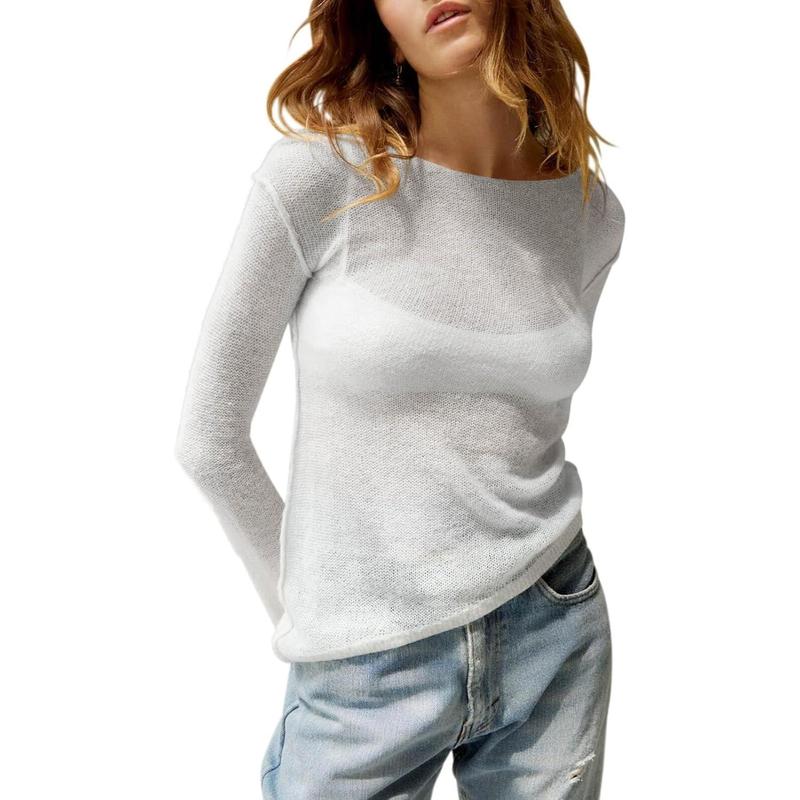 MHARLA™ - Leichtes Sommer-Transparente Langarm-Top