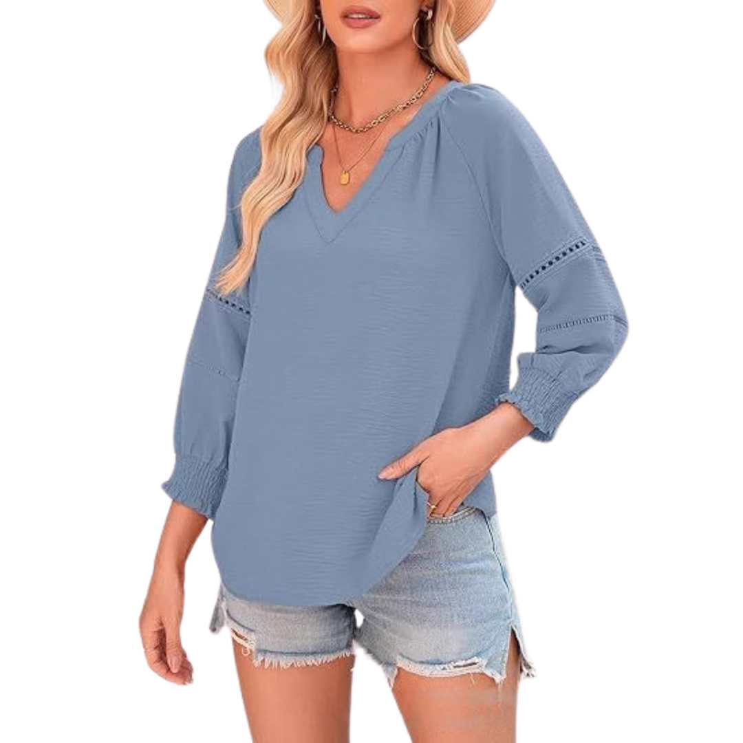 GIANNA™ - Legere elegante Sommerbluse mit Laternenärmeln