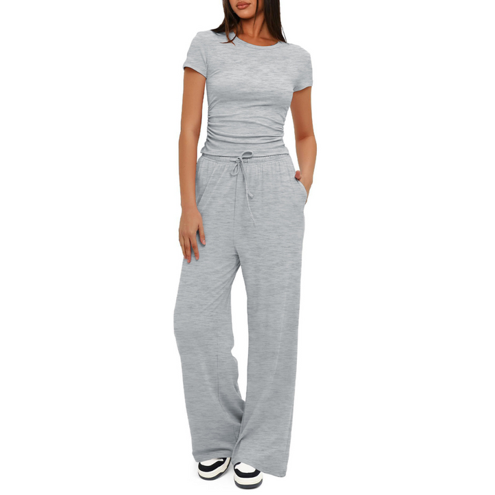 GLORIA™ – Gemütliches Bell-Bottom Loungewear-Set