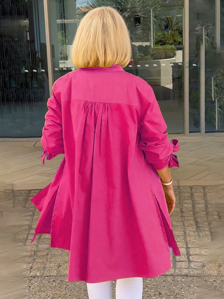 CÉLINA™ - Elegante Lange Hemdjacke