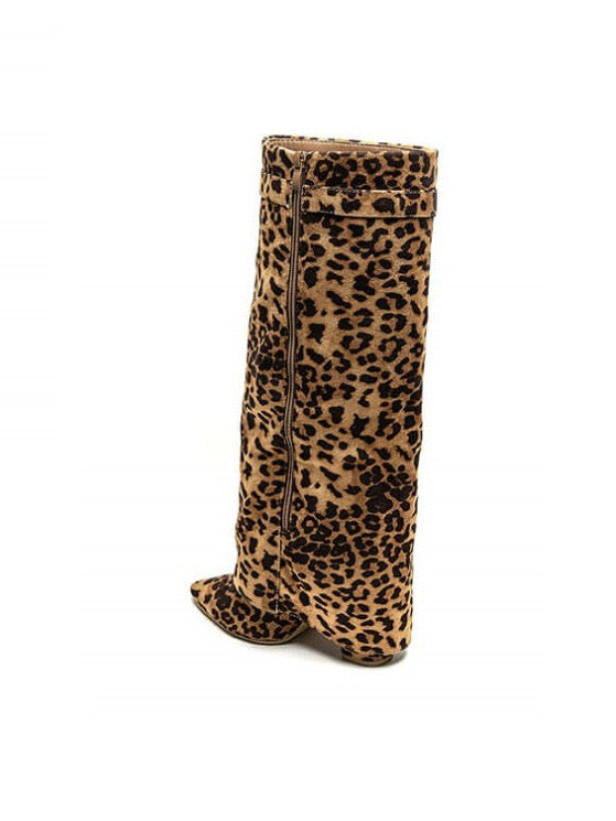 JOLIE™ - Leoparden Wildleder Stiefel