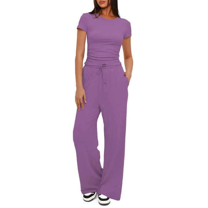 GLORIA™ – Gemütliches Bell-Bottom Loungewear-Set