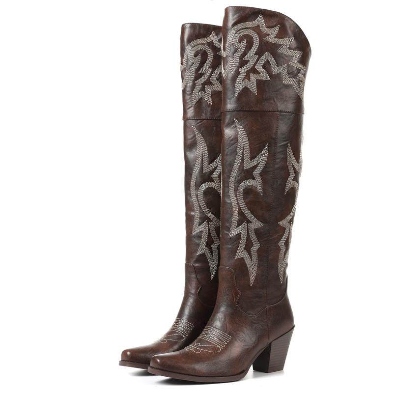 CHEYENNE™ – Klassische Over-the-Knee Cowboy-Stiefel