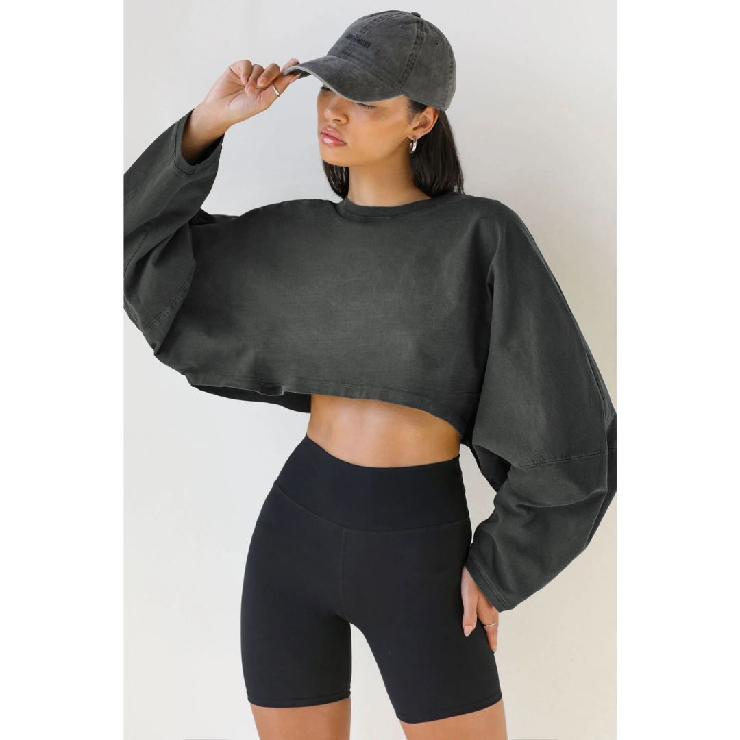 SKYE™ - Lässiger Cropped Pullover Sweatshirt