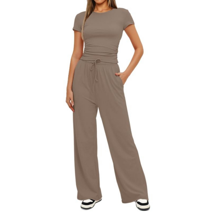 GLORIA™ – Gemütliches Bell-Bottom Loungewear-Set