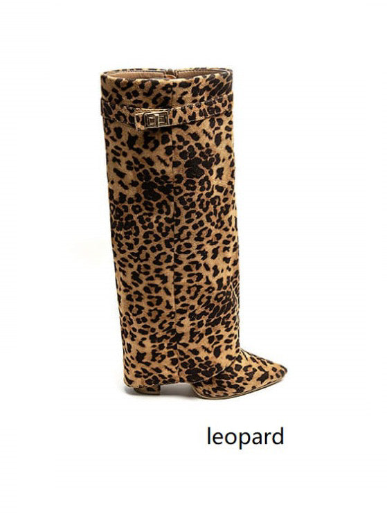 JOLIE™ - Leoparden Wildleder Stiefel
