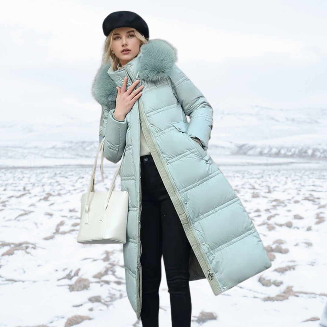 LUCIA™ | Designer Winterparka mit Pelzhut