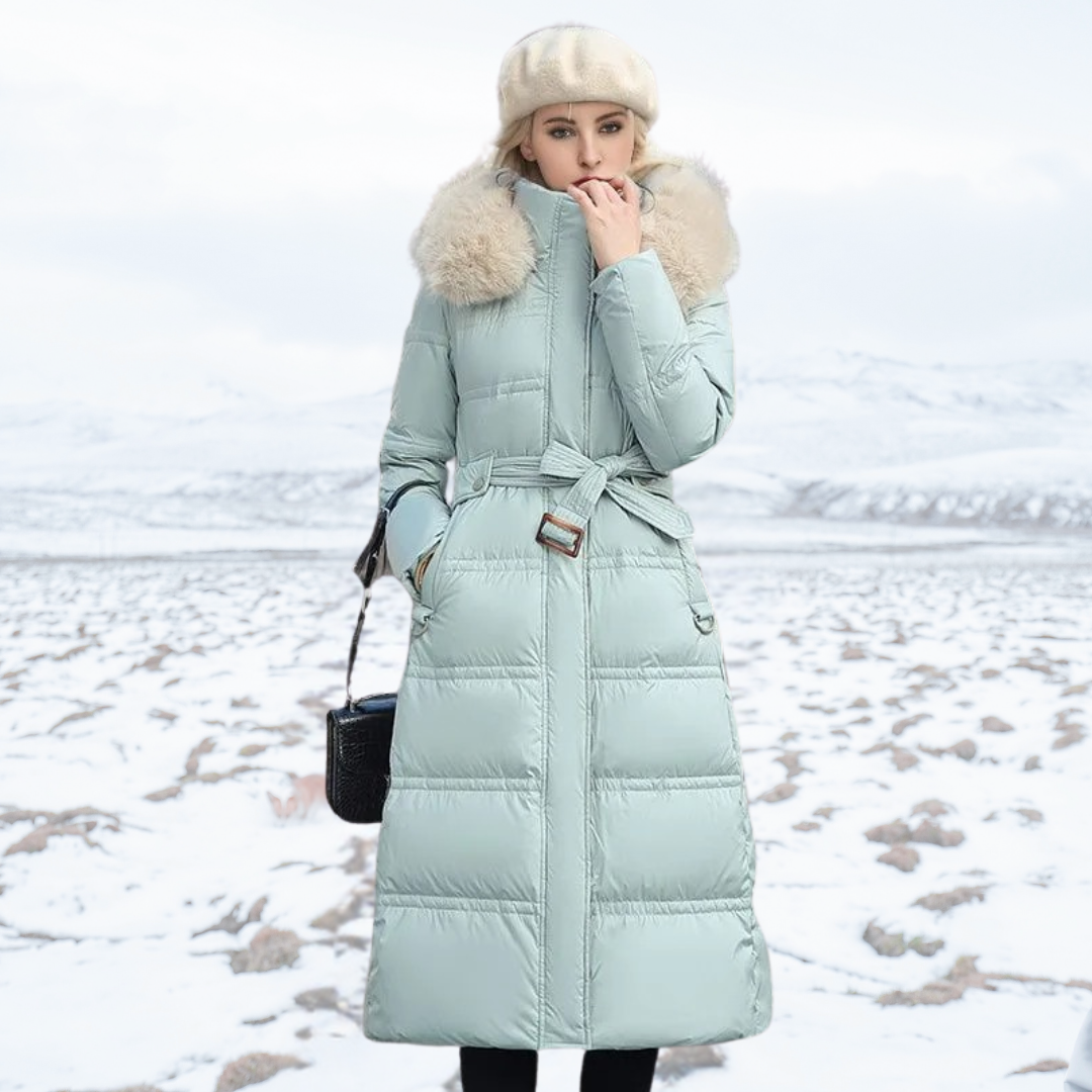LUCIA™ | Designer Winterparka mit Pelzhut
