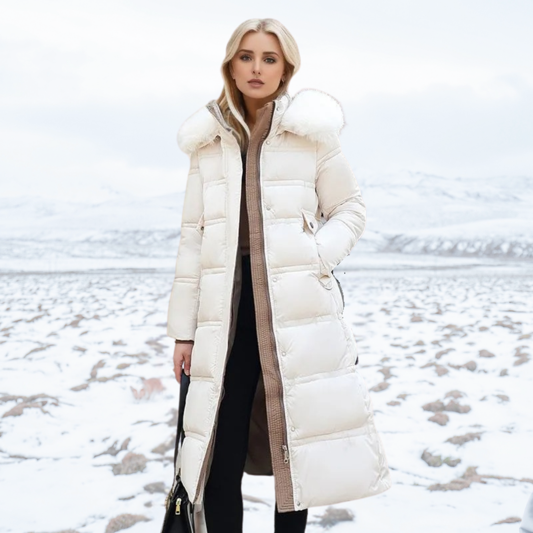 LUCIA™ | Designer Winterparka mit Pelzhut