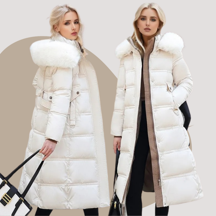 LUCIA™ | Designer Winterparka mit Pelzhut