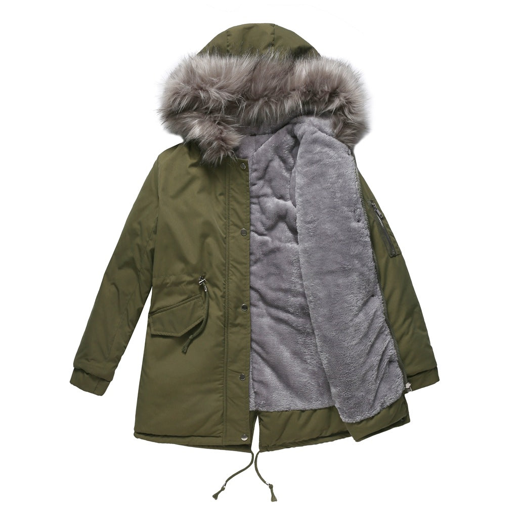 MARINA™ | Warmer Parka mit Samtbesatz