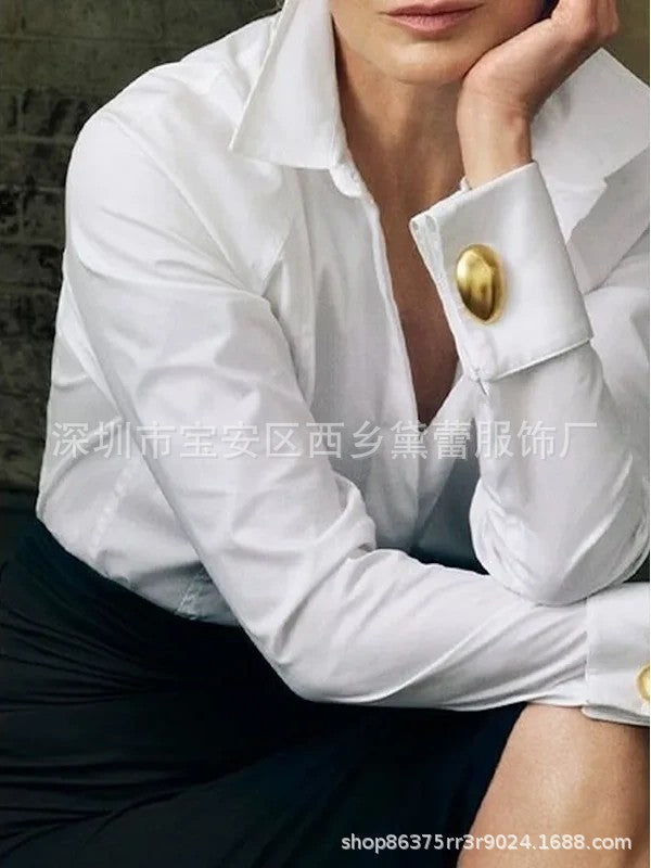 LANI™ – Elegante maßgeschneiderte Bluse mit Knopfleiste