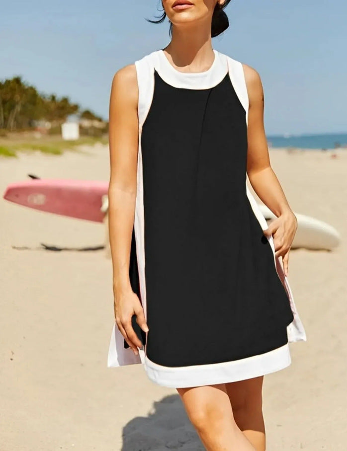 QUEENEE™ – Schickes ärmelloses Pullover- und Shorts-Lounge-Set