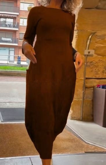 CORA™ - Lässiges Chic Midi-Kleid