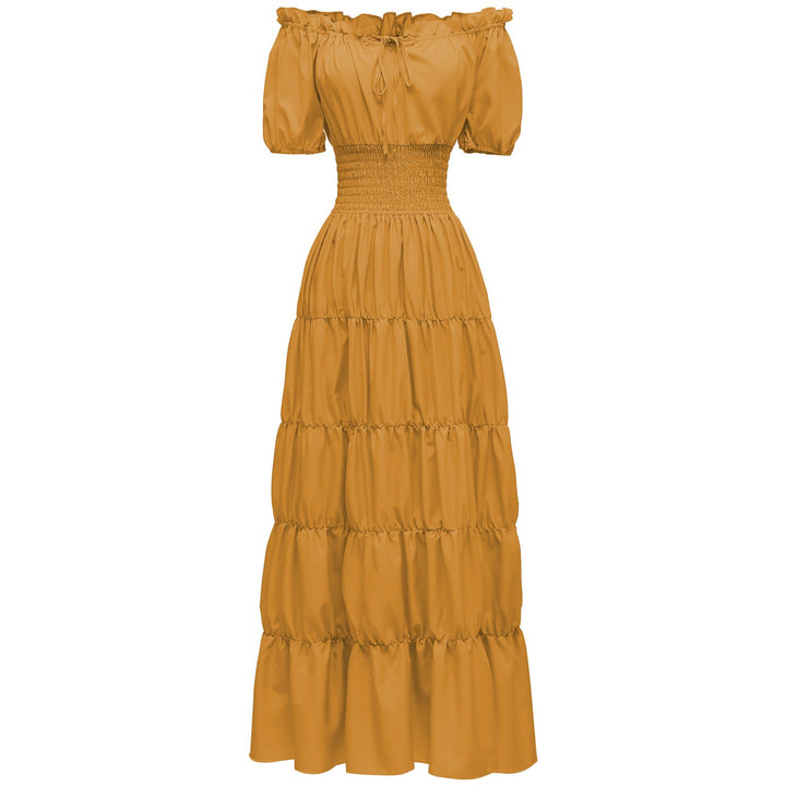 AIZA™ – Klassisches Korsett Langes Retro Maxikleid