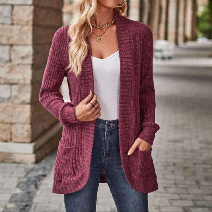 LUCILLE™ - Gemütlicher leichter Langarm-Cardigan mit offenem Vorderteil