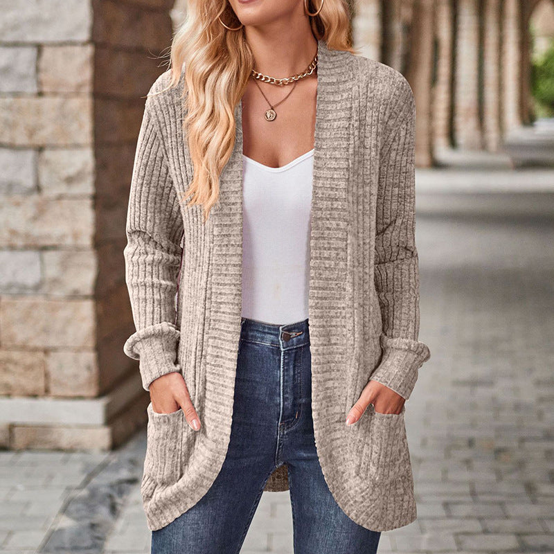 LUCILLE™ - Gemütlicher leichter Langarm-Cardigan mit offenem Vorderteil