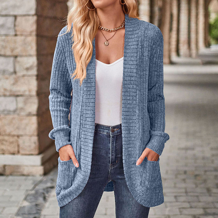 LUCILLE™ - Gemütlicher leichter Langarm-Cardigan mit offenem Vorderteil